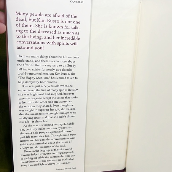 Kim Russo The Happy Medium Life Lessons From The Other Side Book - Picture 3 of 3